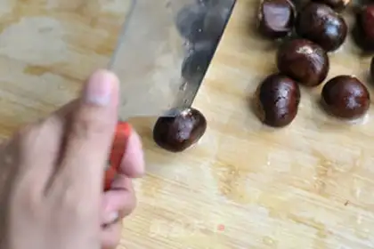 Make Chestnut mountain porridge step 1