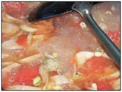 Make Shrimp hand noodles step 13