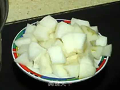 Make Ice cream pear step 1