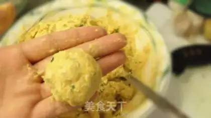 Make Pumpkin tofuballs step 4