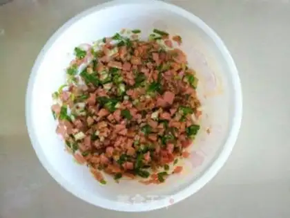 Make Onion ham rolls step 2