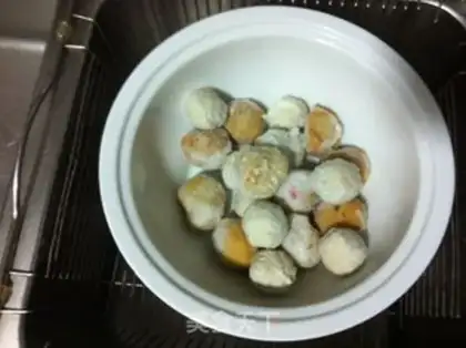Make Chicken caterpillar soup step 1