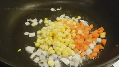 Make Egg fried rice step 4