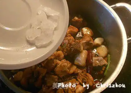 Make Three chickens in Zhejiang step 8