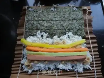 Make Sushi rolls step 8
