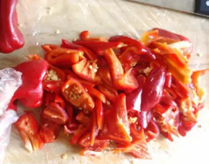 Make Homemade peppers step 1