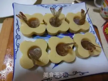 Make Pinetail shrimp tofu step 7