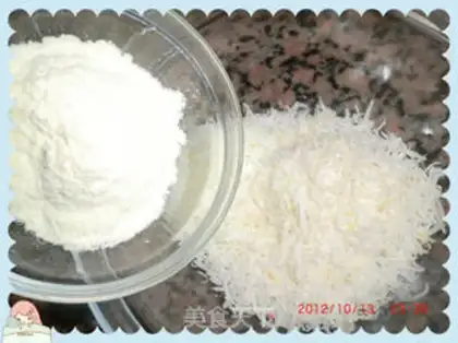 Make Protein coconut ball step 1