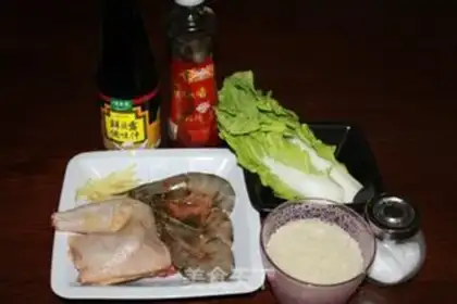 Make Chicken shrimp congee step 0