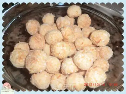 Make Protein coconut ball step 11