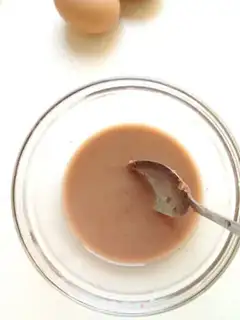 Make Egg shrimp sauce step 1