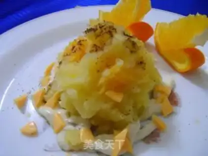 Make Orange mashed salad step 0