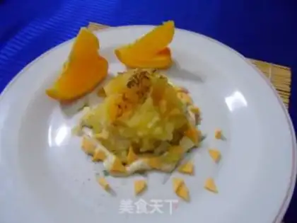 Make Orange mashed salad step 1