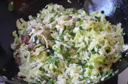Make Shrimp cabbage eggs step 4