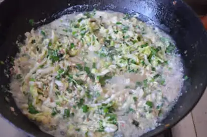 Make Shrimp cabbage eggs step 7