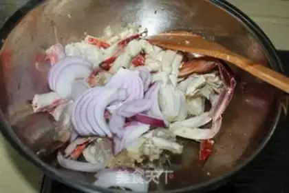 Make Curry crabs step 6