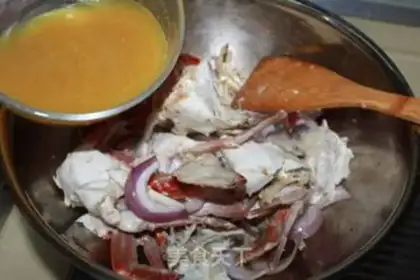 Make Curry crabs step 8