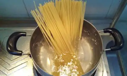 Make Sausage mushroom pasta step 2