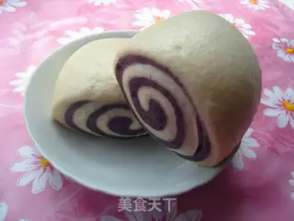 Make Double-coloured rice buns step 6
