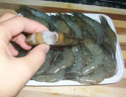 Make Red shrimp step 1