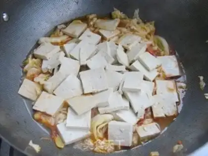 Make Big cabbage tofu step 9