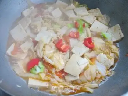 Make Big cabbage tofu step 11