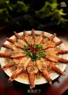 Make A garlic fan with a shrimp back step 9