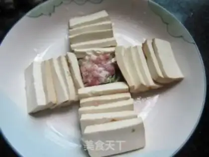 Make Cross the bridge tofu step 1