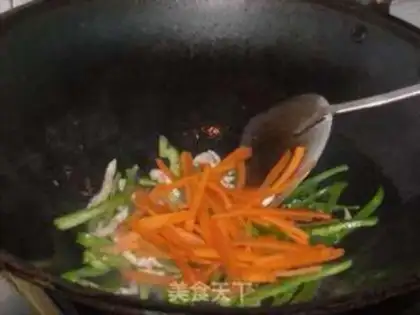 Make White peppers, fried meat step 4