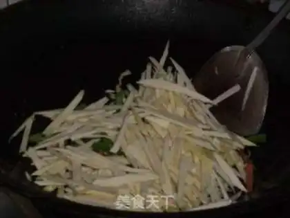 Make White peppers, fried meat step 5