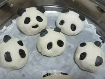 Make Panda bun step 17