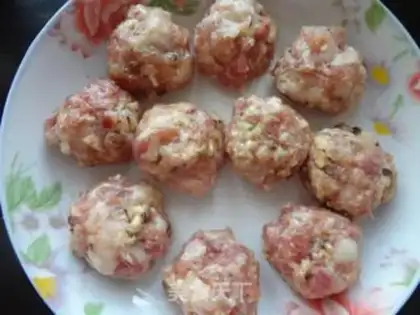 Make The rice meat round step 5