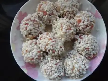 Make The rice meat round step 6