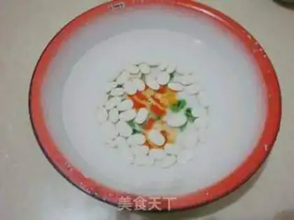 Make Corn bean date congee step 0
