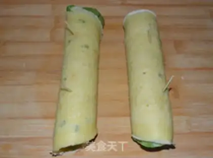 Make Sausage egg burrito step 7