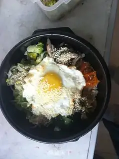 Make Rock pan rice step 3