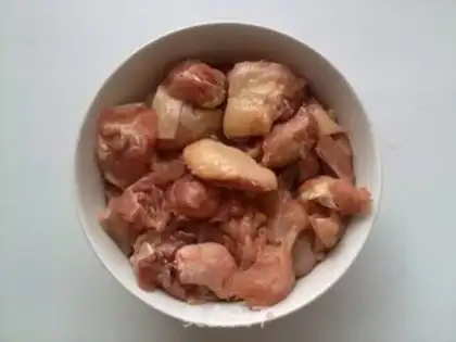 Make Pepper pig belly chicken step 2