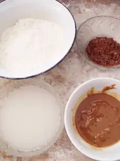 Make Sesame sauce pancakes step 0