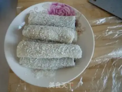 Make Coconut rolls step 9