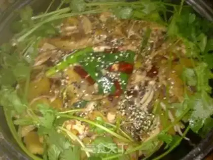 Make Seafood dry pot step 11