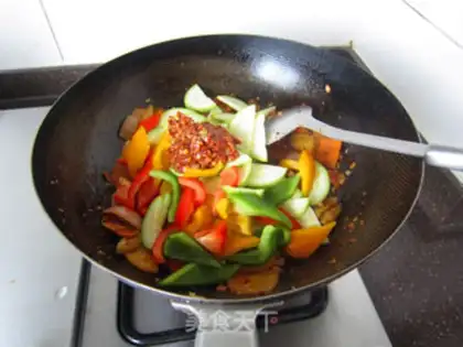 Make Korean sauce and vegetables step 8