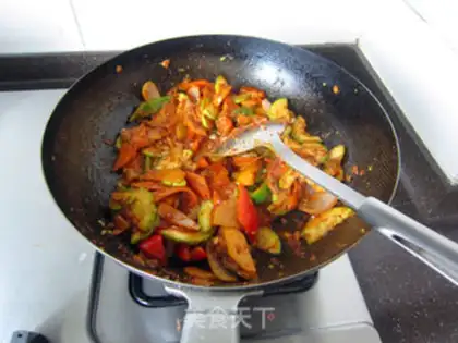 Make Korean sauce and vegetables step 9