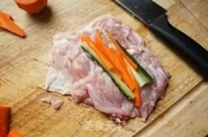 Make Curry chicken lap roll step 2