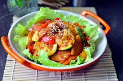 Make Korean sauce and vegetables step 10
