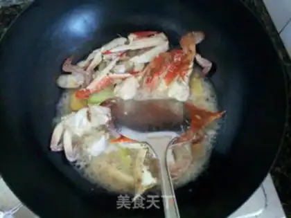 Make Spicy Fried crabs step 8