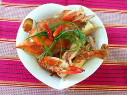 Make Spicy Fried crabs step 9