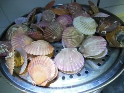 Make Garlic silver scallops step 2