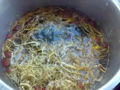 Make The ginseng weed soup step 3