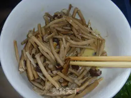 Make Salted egg yellow tea mushrooms step 5