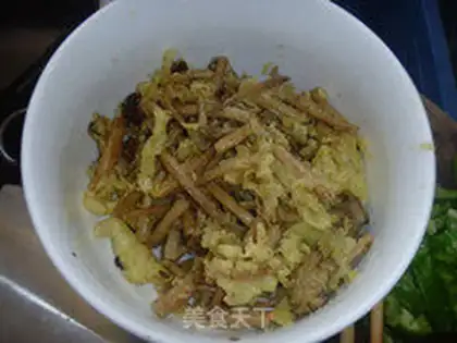 Make Salted egg yellow tea mushrooms step 7
